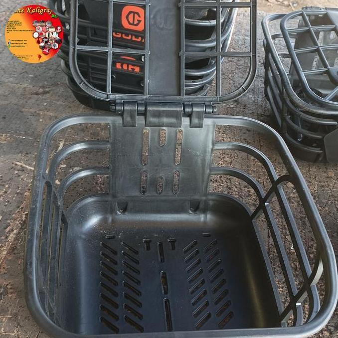 keranjang sepeda listrik goda, (bahan plastik)