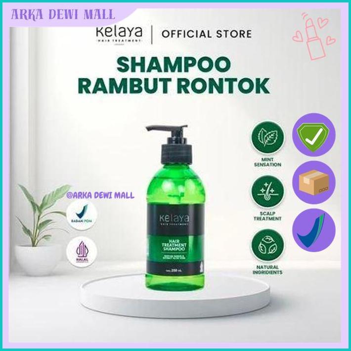 KELAYA HAIR TREATMENT SHAMPOO MINYAK KEMIRI N EXTRACT ALOVERA 250ML - SHAMPOO KELAYA MINYAK KEMIRI B