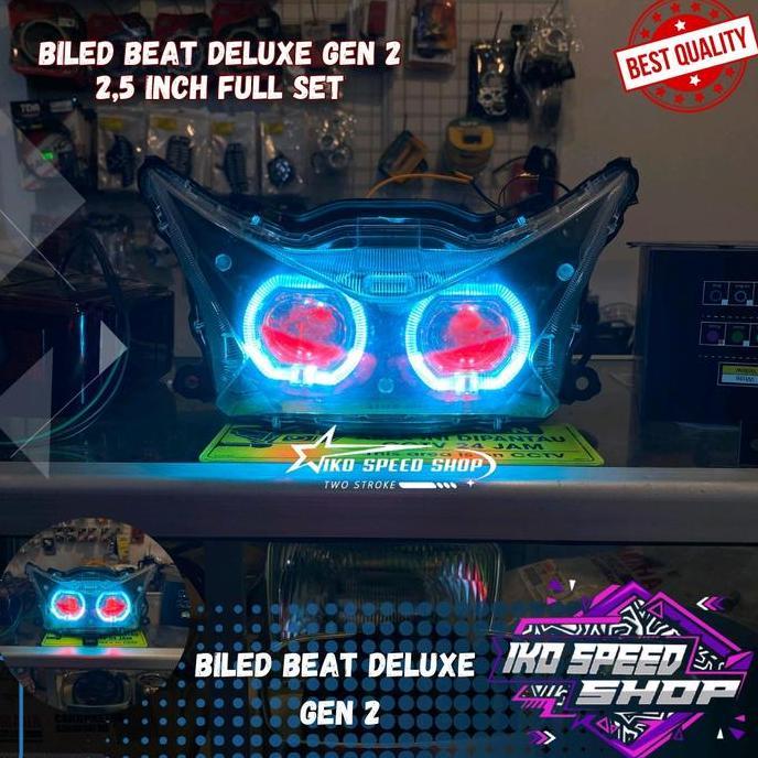 Promo BILED BEAT DELUXE GEN 2 2024 ISS 2,5 INCH FULL SET 2 MATA Motorcycle Diskon