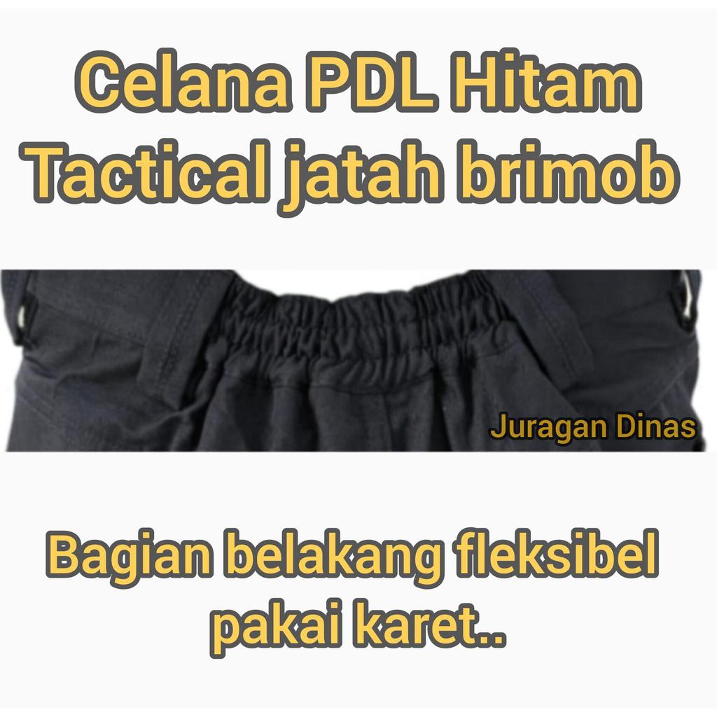 Promo Celana Pdl Tactical Hitam Brimob Jatah Polri Terbaru
