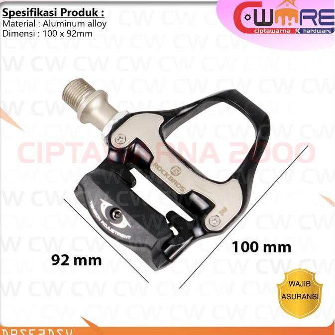 Produk Unggulan] Rockbros Kunci Sepatu Pedal Sepeda Self-locking Pedal Ultralight - BDB