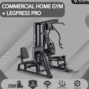 Terlaris Alat Fitness Komersil Home Gym + Legpress Pro Type L133 Multifungsi 2 Sisi