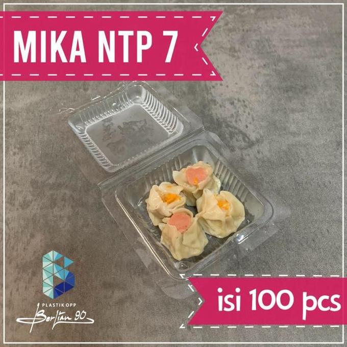 New- Mika Kotak Plastik 7 - Mika Kue Makanan Jajanan / Mika Kemasan NTP 7