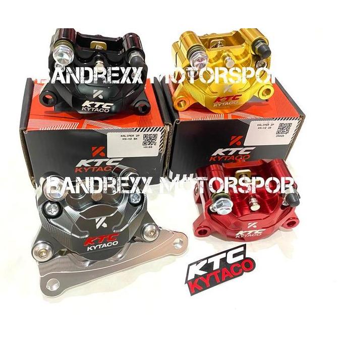 Promo Kaliper Belakang KTC 2 Piston For Yamaha Nmax Include Bracket CNC. Diskon