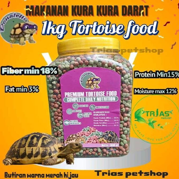 Makanan kura kura darat/Pelet kura kura darat/pelet tortoise/pelet sulcata/pelet aldabra/pelet torto