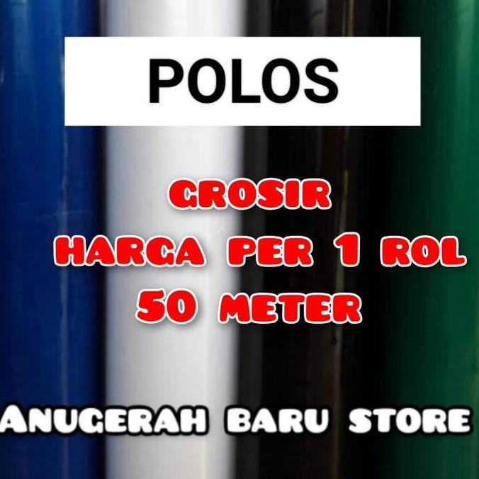 Fiber pagar polos plastik penutup pagar per rol 50 meter CO