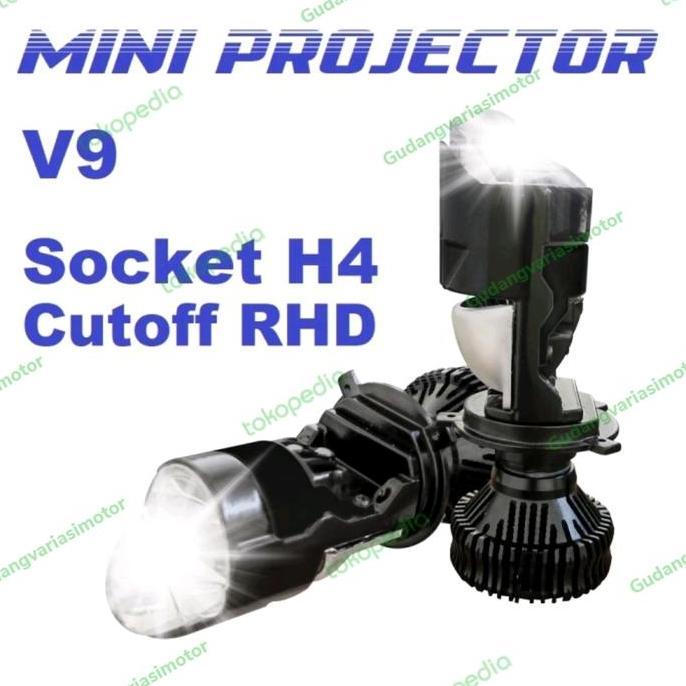 Promo lampu led vinyx h4  v9 mini projie super terang Diskon