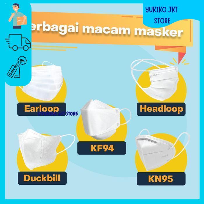 ANEKA MASKER MULUT EARLOOP HEADLOOP DUCKBILL KF94 KN95 3D DEWASA ANAK        BEST QUALITY 