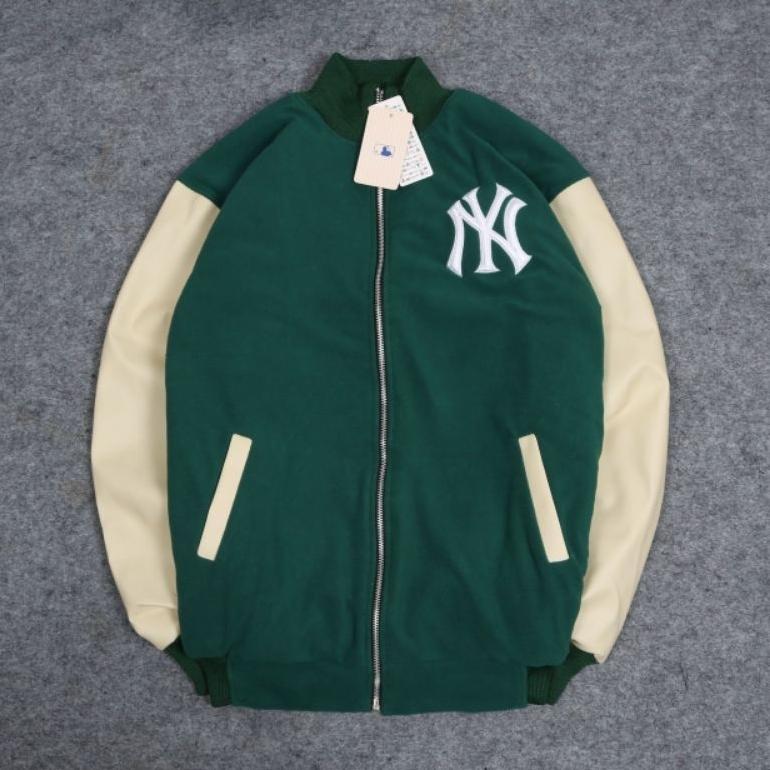 Varsity Jaket MLB LOGO NY Bordir Original Full Tag & Label