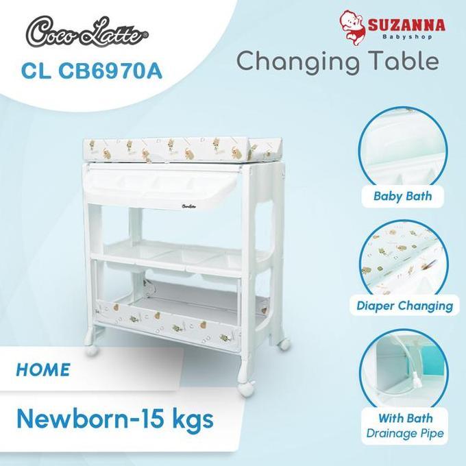 Cocolatte Changing Table Baby Tafel Bak Mandi Bayi GAN