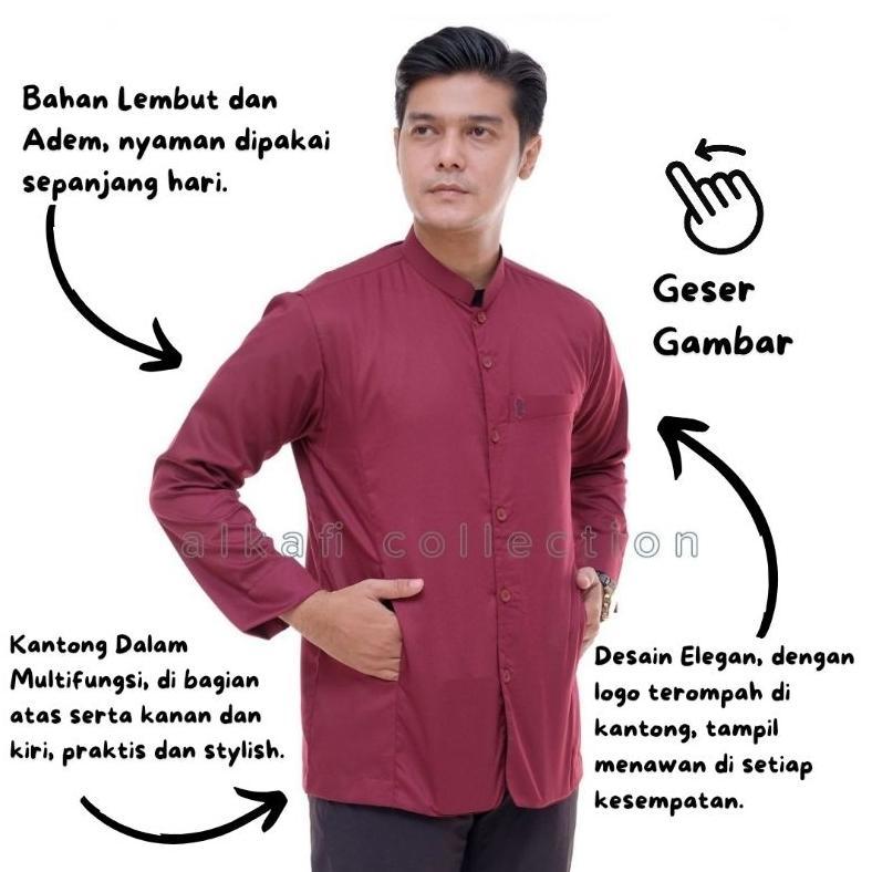 AH FORMOSA [ Koko Terompah PREMIUM  ALKAFI Varian Warna Part 2 ] Polos Al Kahfi Alkahfi Alkafi Al Ka