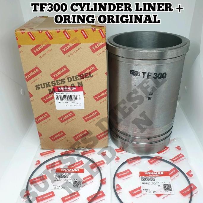 ```````] TF300 TF 300 Cylinder Liner + Oring Foring Boring Bambu Mesin Diesel Yanmar Original