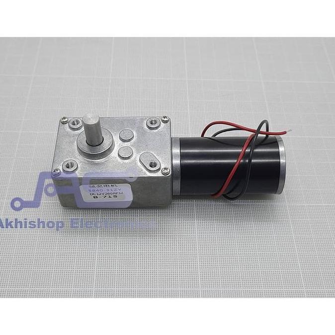 +++++] Permanent Magnet Worm Gear Motor DC 4058GW31ZY 12V 260RPM