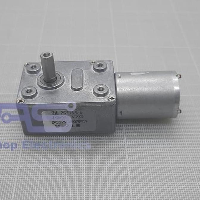] Worm Gear Motor DC GW4632-370 12V 150RPM
