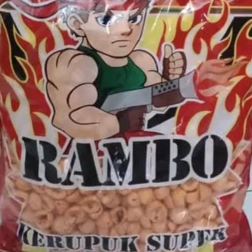 Kerupuk / krupuk rambo / keong pedas 1 bal