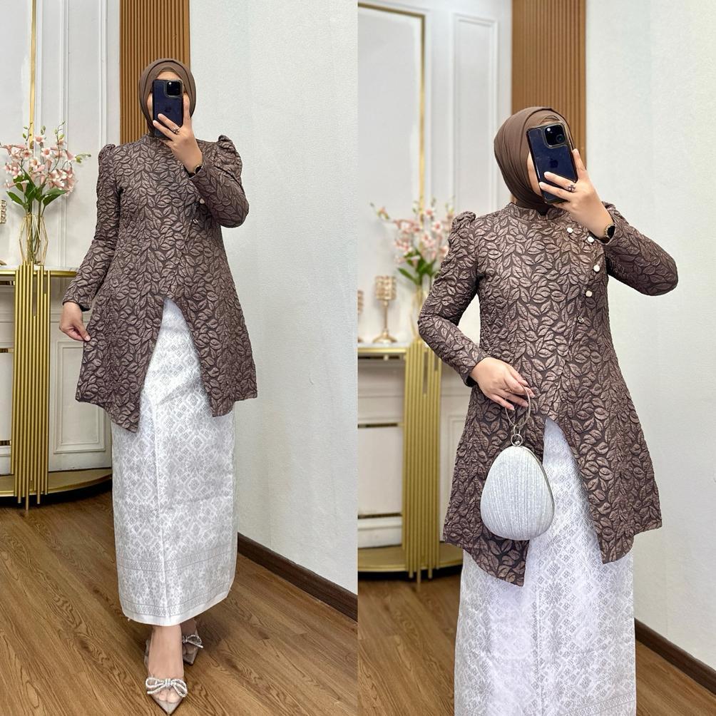 Set Kebaya Janggan Modern/ Kebaya Janggan/ Tunik Janggan/ Kebaya Janggan Modern/ Kebaya Janggan Terb