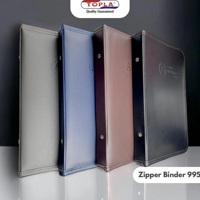NENIN_IRFAN - MAP BINDER KULIT A5 TOPLA ZIPPER ZB-995 - MAP BINDER RESLETING PREMIUM