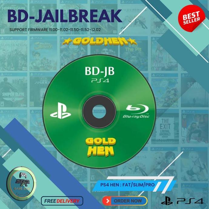 BD Jailbreak PS4 HEN FW/FIRMWARE 11.00 - 12.02