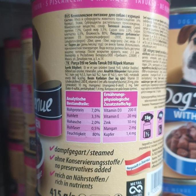 Promo Makanan Anjing Kaleng 'Dog Menue' 415Gr/ Wet Food Dog Cod