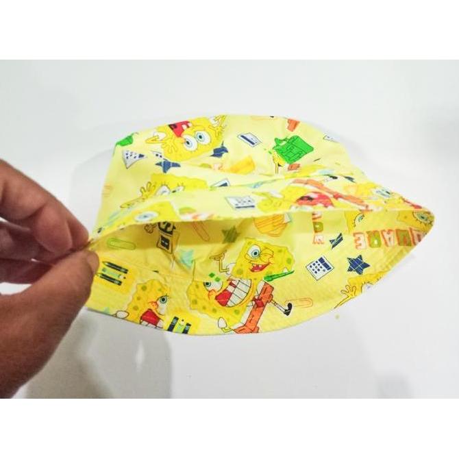 bucket hat topi anak SpongeBob SquarePants lucu si anak ceria fashion murah
