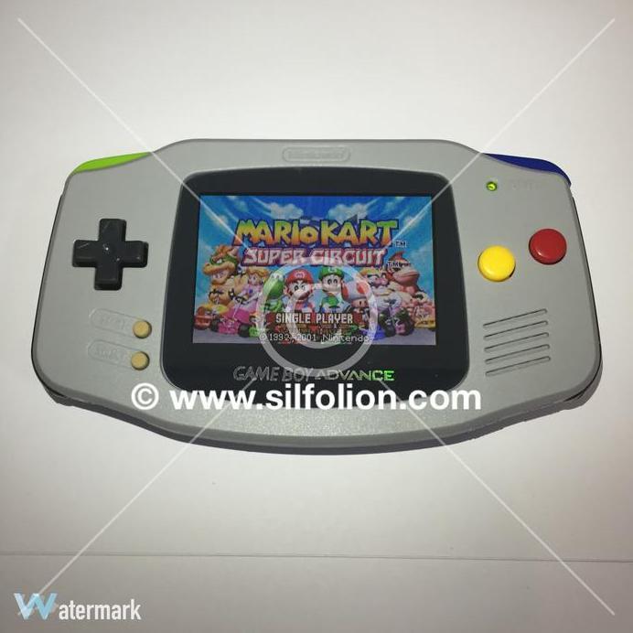 Gameboy Advance GBA Backlight Mod Nintendo Super Famicom Mario Theme