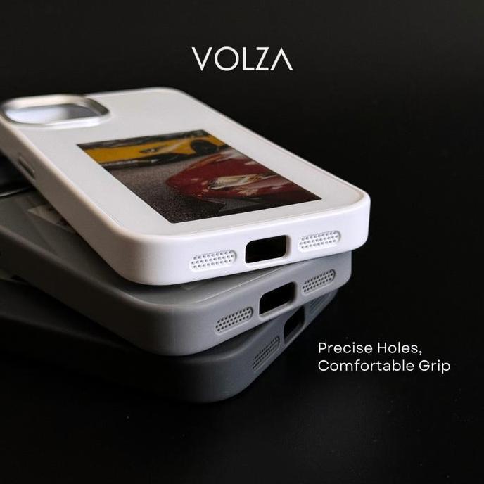 TERMURAH - VOLZA Case for iPhone 13-16 & Samsung  Metal Protection diy case smart screen