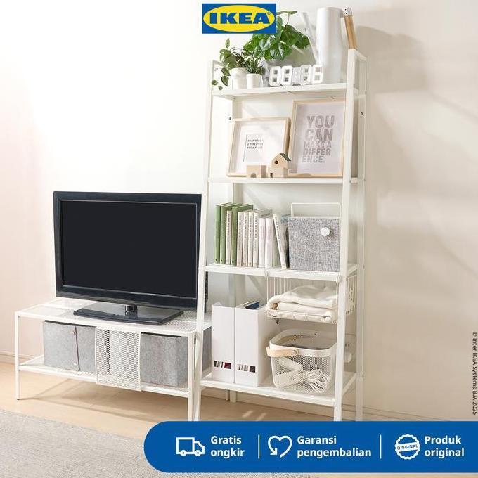 IKEA LERBERG Rak Serbaguna Minimalis Bahan Baja 60x148 cm - Putih .