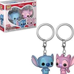 FUNKO POCKET POP KEYCHAIN GANTUNGAN KUNCI STITCH & ANGEL GANTUNGAN KUNCI COUPLE funko  pop AGR
