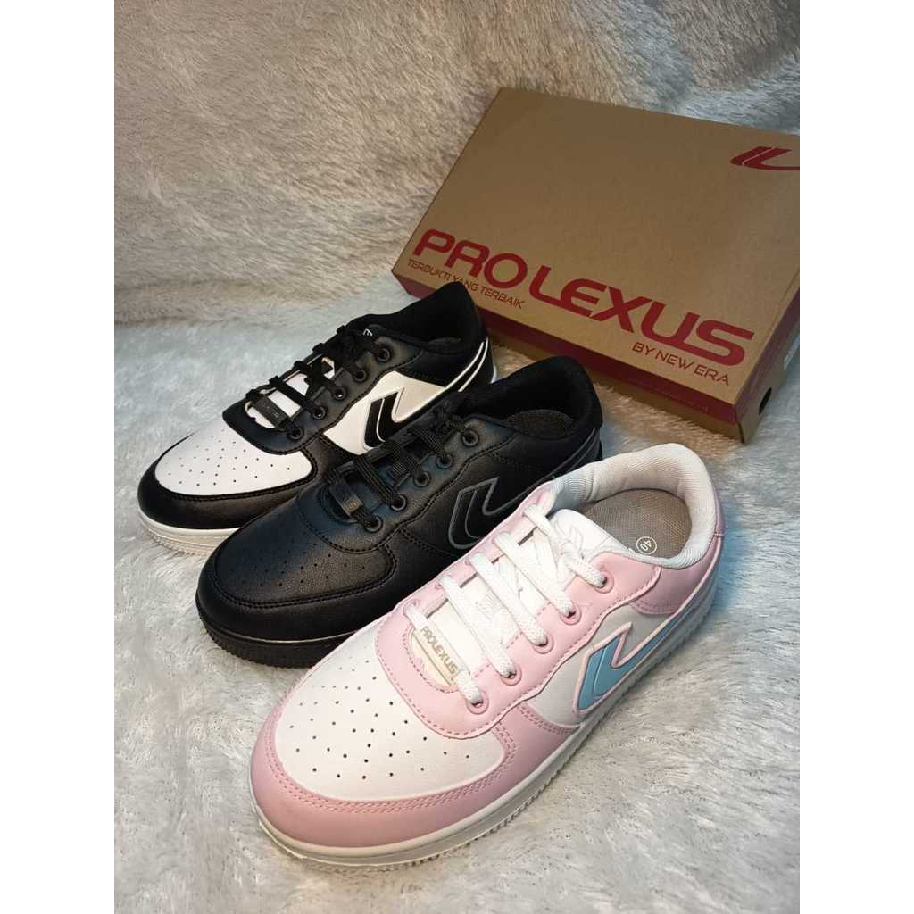 Sepatu Sekolah [34-44] Sepatu Sport NEW ERA Prolexus Full Hitam & Putih/Hitam Putih/Merah | Sepatu T