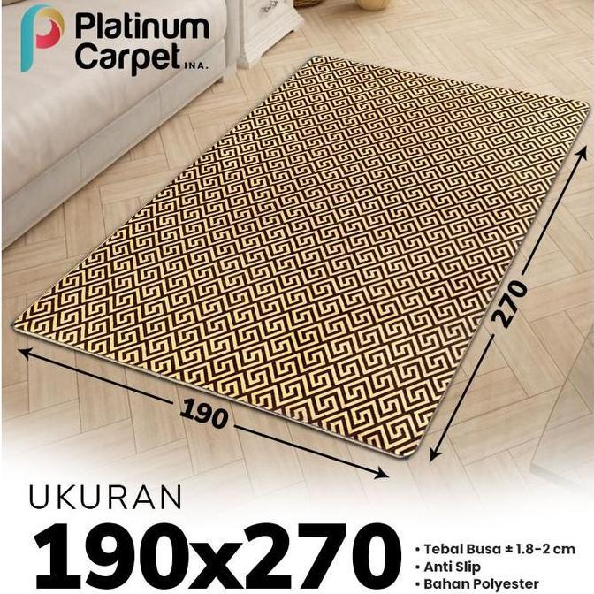 Murah Karpet Busa Dragon Malaysia 190X270 Super Jumbo Tebal Empuk Anti Slip