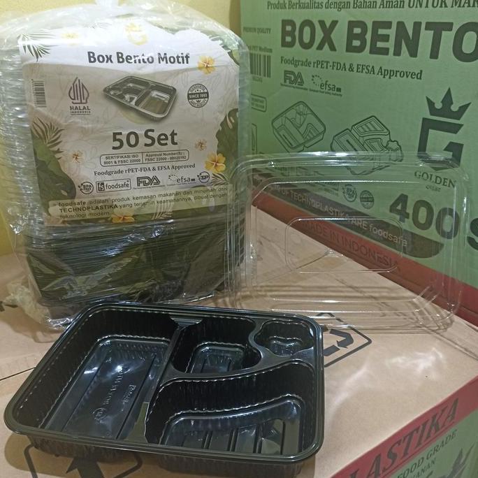 Terlaris Tray Bento Sekat 4 / Box Bento Sekat 4 / Box Nasi Kuning