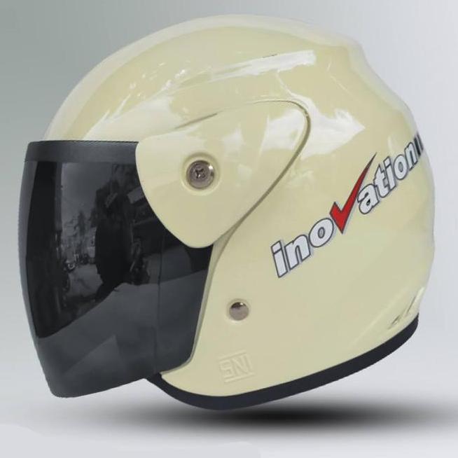 Helm Half Face Inovation Kaca Hitam Sni Dewasa Full Leher Mirip Dengan Helm Gm Evo Pria Wanita Cod