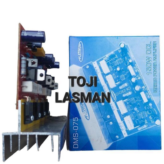 DMS 075 + TRANSISTOR FINAL PCB KIT power ocl 150w 150watt stereo sanken hanaya monstar dms 075+ 075 