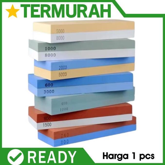 DUAL 2 GRIT 5000/10000 Batu Asahan Pengasah Pisau Gunting Asah Professional Knife Sharpener Whetston