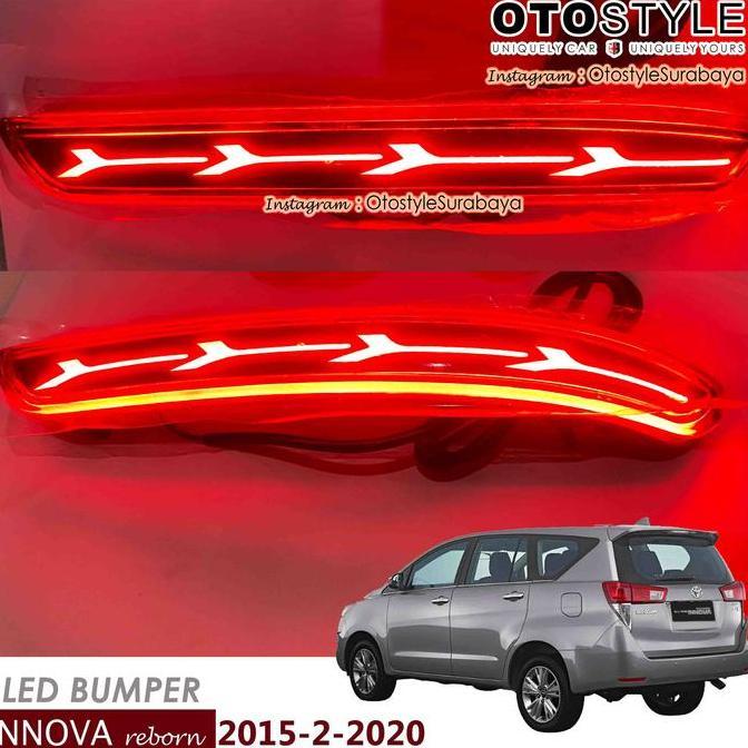 TERBARU - LED Bumper Innova Reborn 2015 - 2018 - Reflektor Bumper Belakang