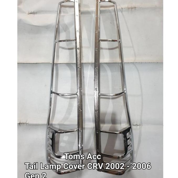 TERBARU - Tail Lamp Cover CRV 2002 2004 Gen 2 Garnish Lampu Belakang Krom