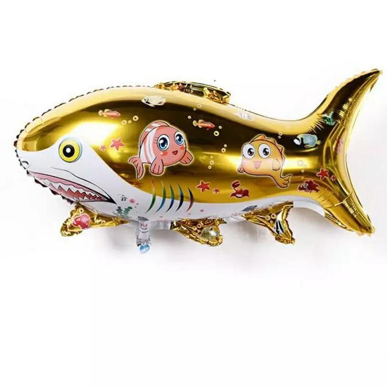 Balon Foil Ikan Hiu/Balon Ulang Tahun Viral