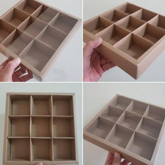 New- Dus Cokelat Eggtart Mika Polos Sekat 9