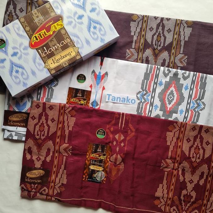 New- KAIN SARUNG ATLAS Idaman kembang