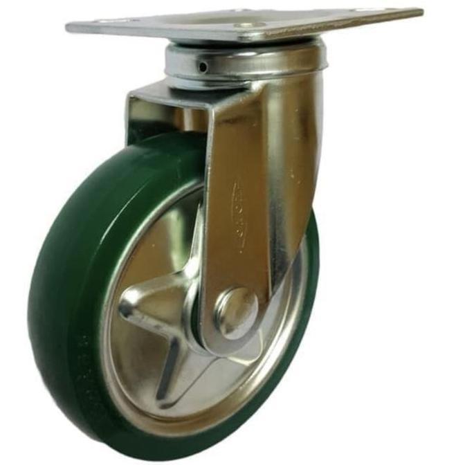 Roda Pu Toyo 5 Inch Putar Standar Jepang/ Roda Troli Pu 5 Inch  Sale