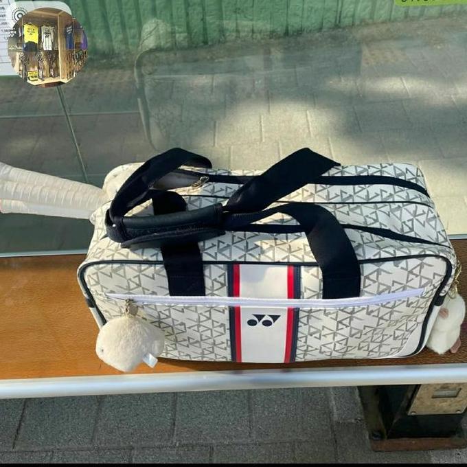 ORIGINAL YONEX COMPACT BAG/TAS RAKET YONEX ORIGINAL 249BT007U. (White color).KR code. For Badminton,