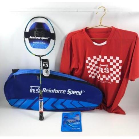 RAKET BADMINTON RS ISO POWER 777 EVO PAKET SENAR-KAOS-TAS ORIGINAL Terlaris