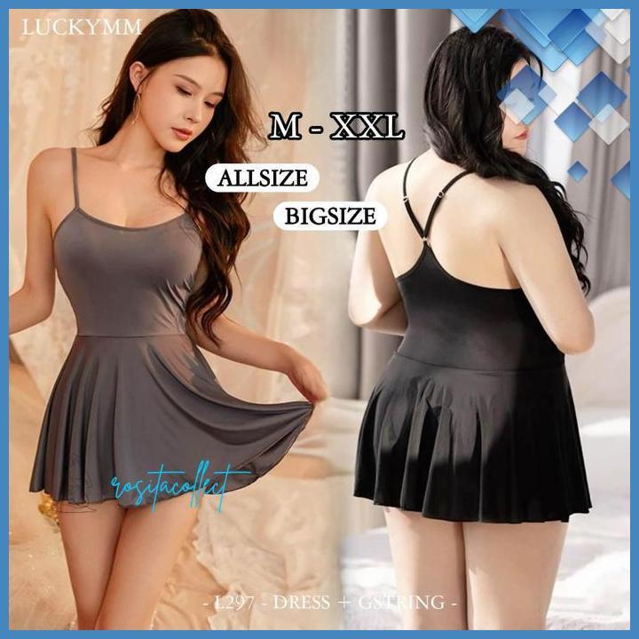 SEXY LINGERIE JUMBO TIDUR SEXY LINGERIE BAJU BAHAN SPANDEK PREMIUM / SLEEPWEAR LINGERIE BIGSIZE WANI