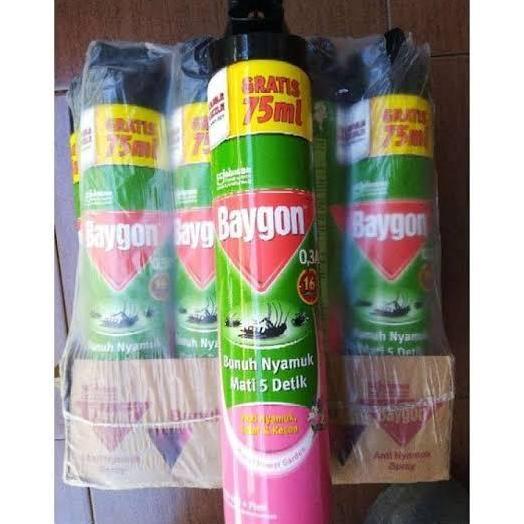Baygon Aerosol Flower Garden 600Ml Gratis 75 Ml X 12 Per Dus