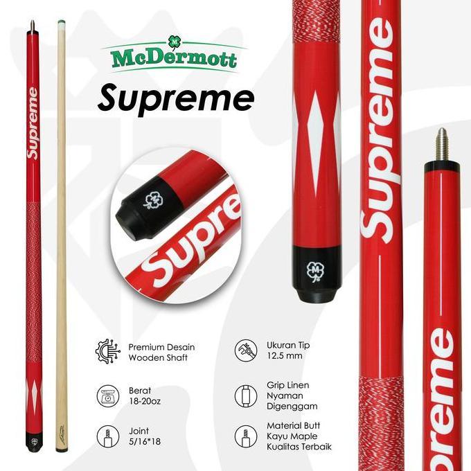 McDermott Cue Play  - Stik Billiard Supreme Pool Cue Stick - Stick Billiard Premium Terlaris