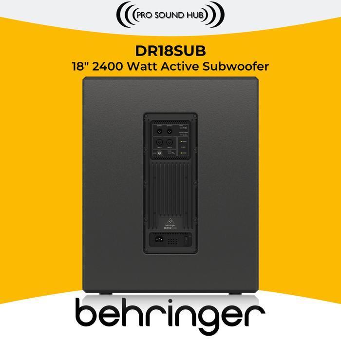 Behringer Dr18Sub Dr 18 Sub Active Subwoofer Aktif 18" 2400 Watt Original Dan Terpercaya