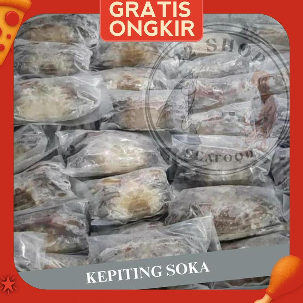 Kepiting Soka Frozen / Soft Shell Crab Frozen / Kualitas Ekspor 1Kg