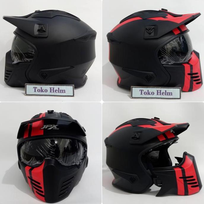 Helm fullface JPX MX motif 04 MARZ Terlaris
