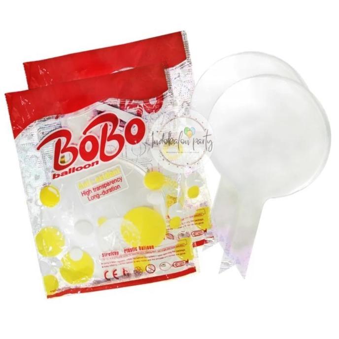 ( PACK ISI 50 ) balon bobo pvc 18 inch / balon transparan / balon bening
