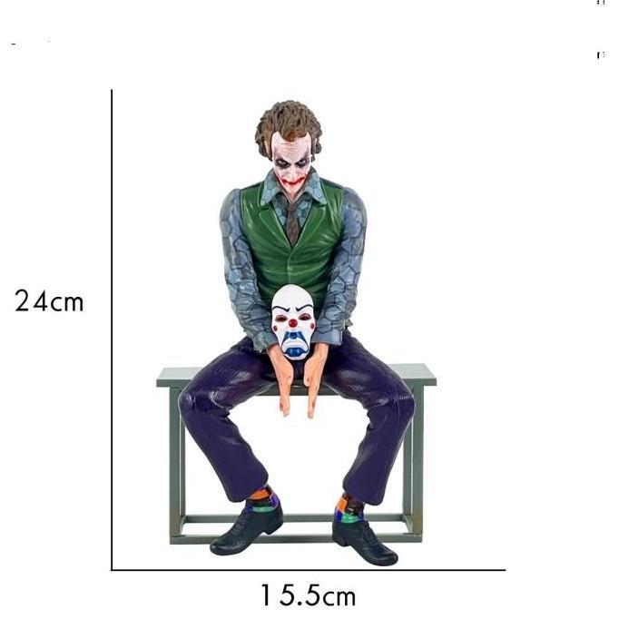 Action Figure Joker Heath Ledger Model Duduk 24Cm